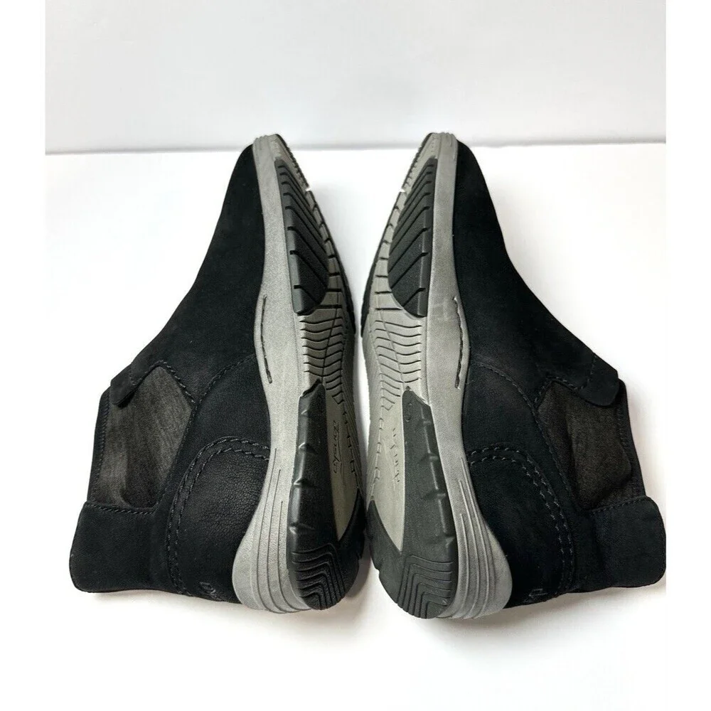 Dansko Lizette Black Waterproof Nubuck Leather Ankle Booties Womens EU Size 40